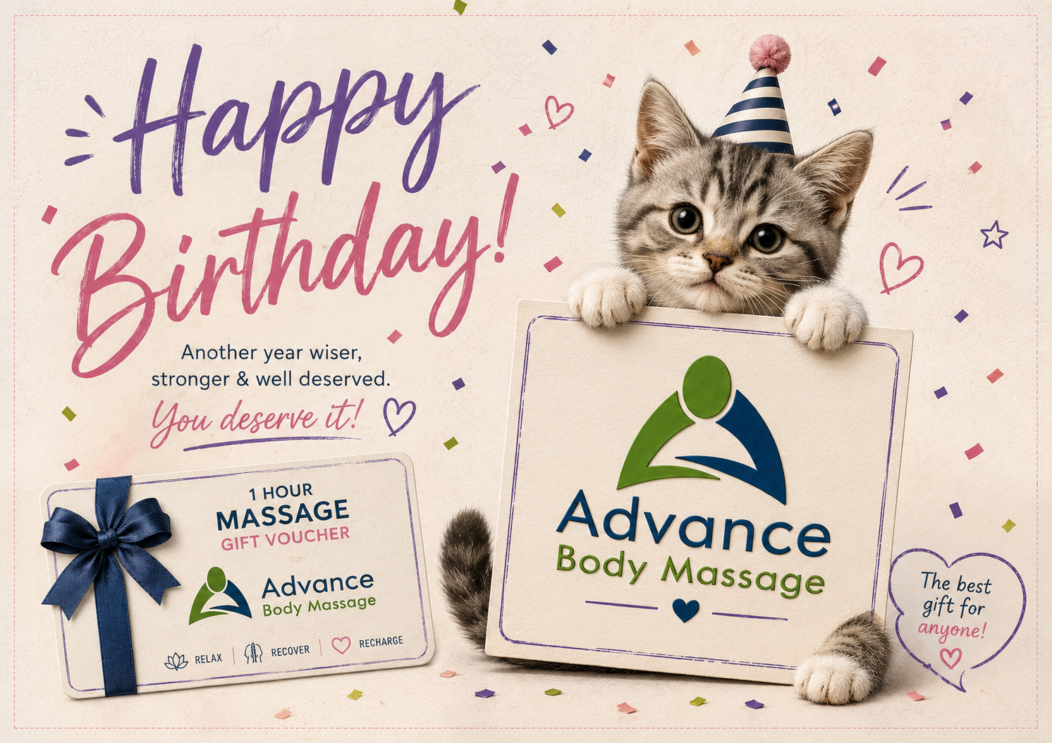 Birthday gift card