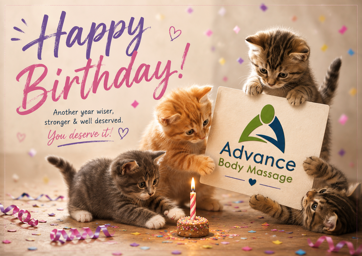Birthday gift card